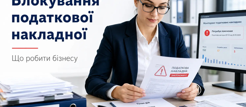 Блокування податкової накладної: що робити бізнесу